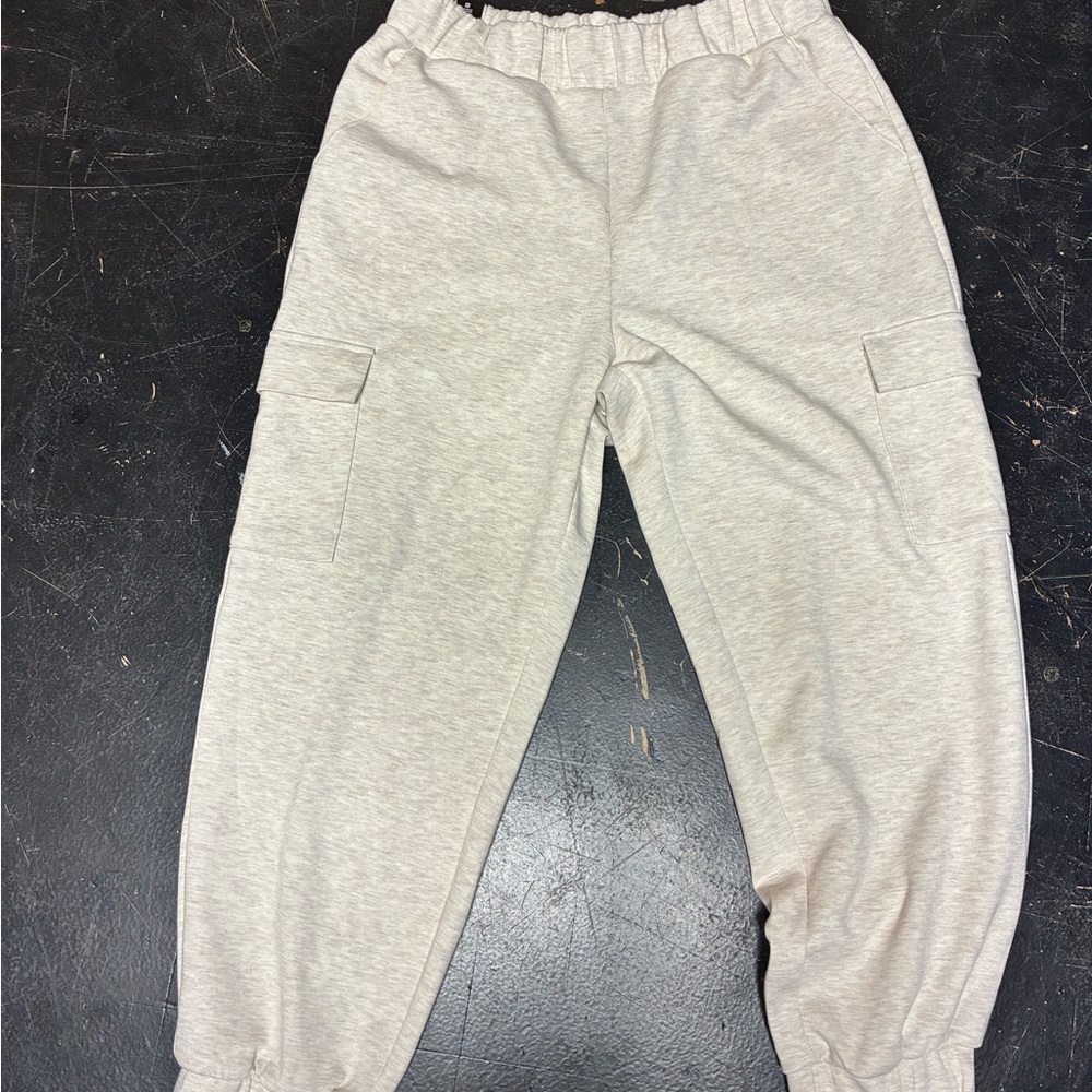 Express Heather Gray Cargo Joggers